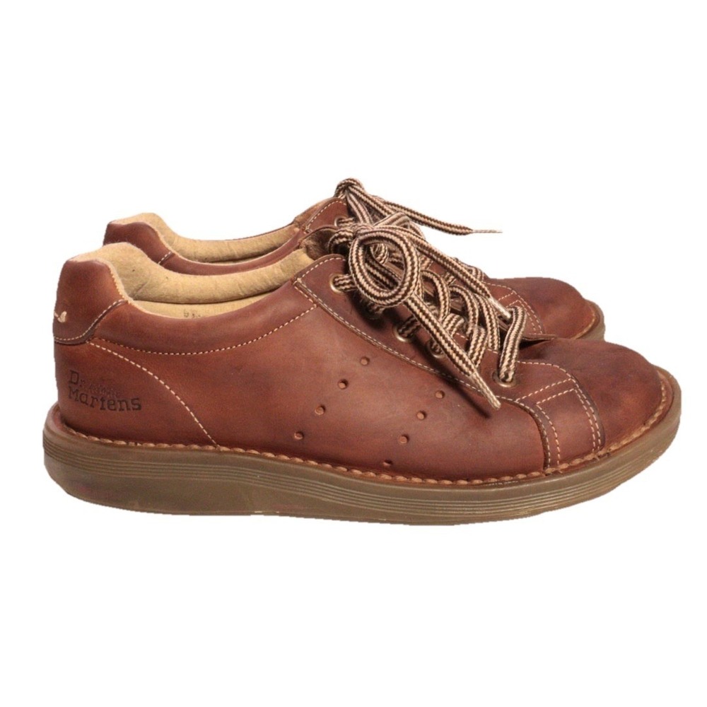 Vintage Dr Martens AirWair Oxford Shoe Size 6 Womens 8A58 Brown Leather Lace Up